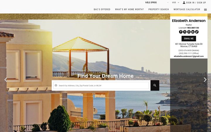 Screenshot of elizabethandersonhomes.com