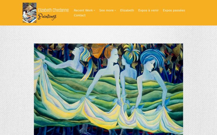 Screenshot of elizabethchedanne.art