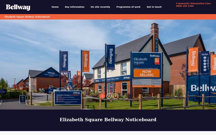 Screenshot von elizabethsquarebellwaynoticeboard.co.uk