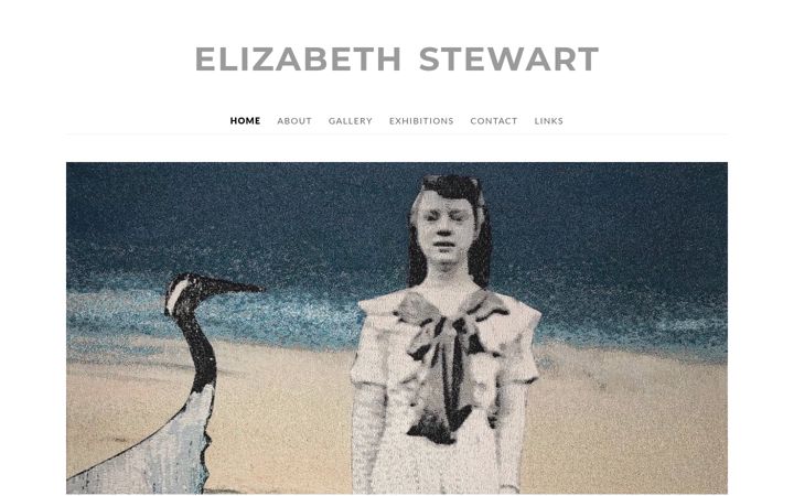 Screenshot of elizabethstewartart.co.uk