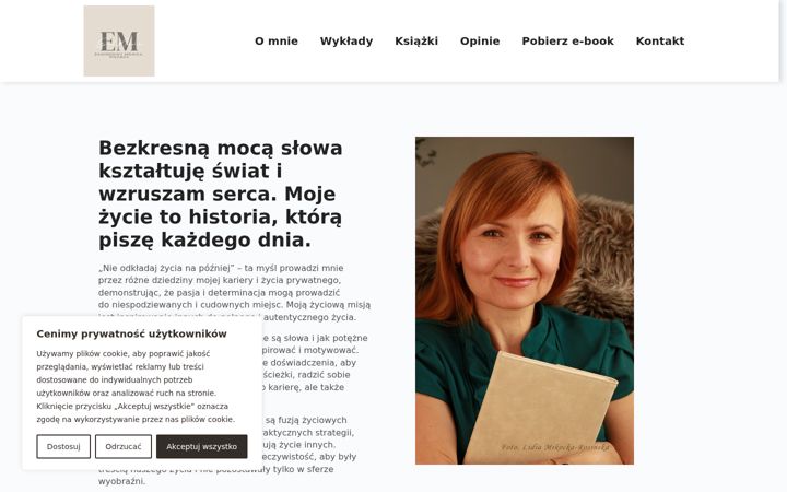 Snímek obrazovky elizamikulska.pl