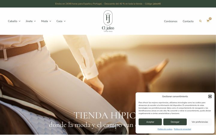 Screenshot of eljaleotiendahipica.com