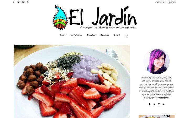 Screenshot of eljardinvegano.com