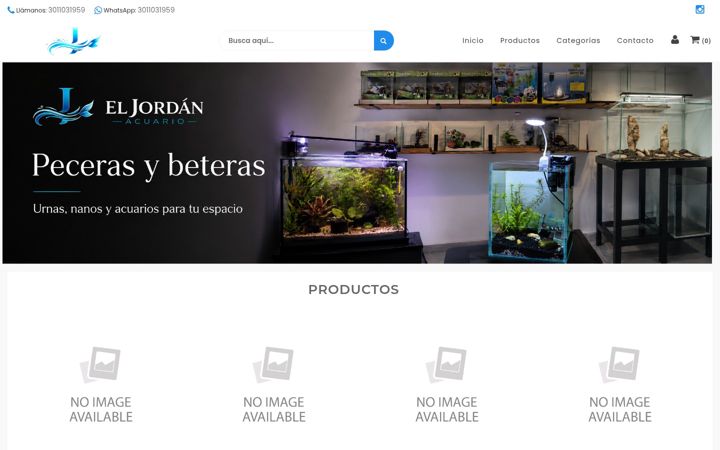 Екранна снимка на eljordanacuario.com