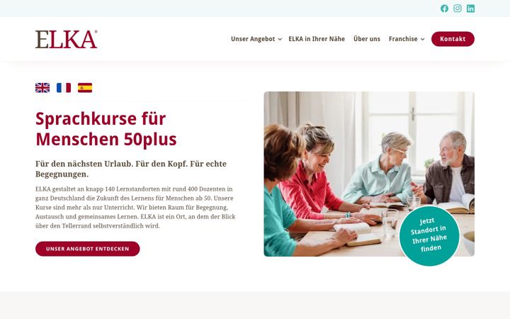 Skjermbilde av elka-lernen.de