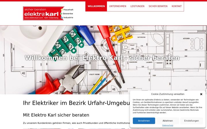 Screenshot von elka.co.at