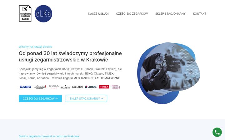 Snímek obrazovky elka.sklep.pl