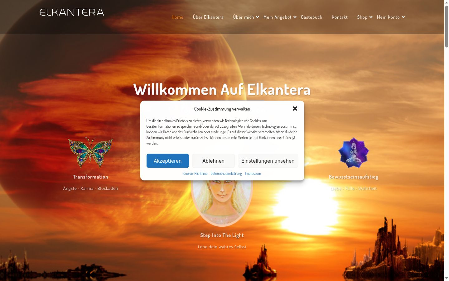 Screenshot tal-banner tal-kunsens muri qabel kwalunkwe interazzjoni