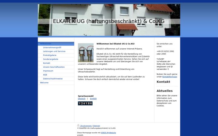 Screenshot of elkatek.de