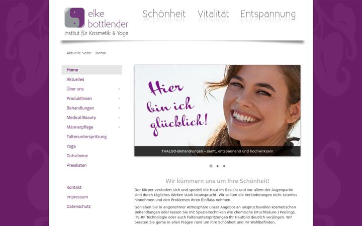 Zrzut ekranu elke-bottlender.de