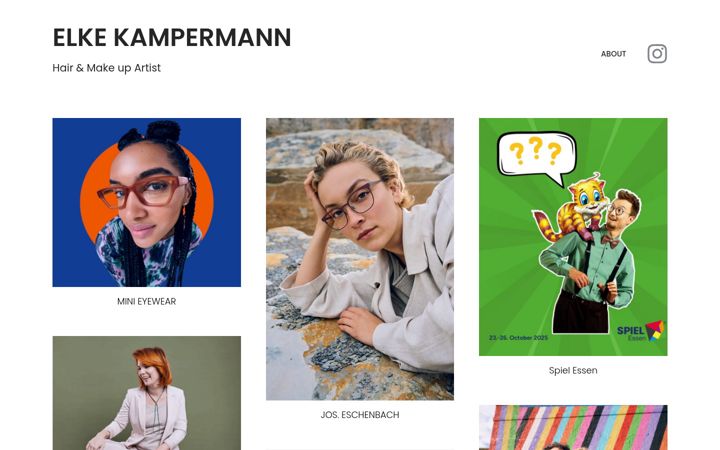 Zrzut ekranu elke-kampermann.de
