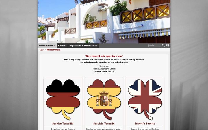 Screenshot of elke-tenerife.com