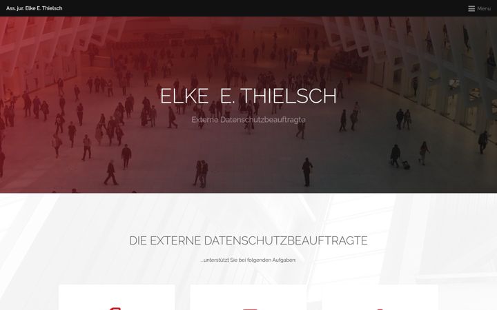 Zrzut ekranu elke-thielsch.de