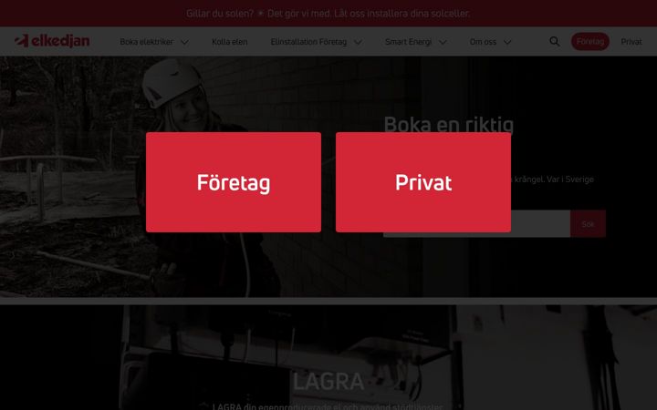 Ekraanipilt saidist elkedjan.se