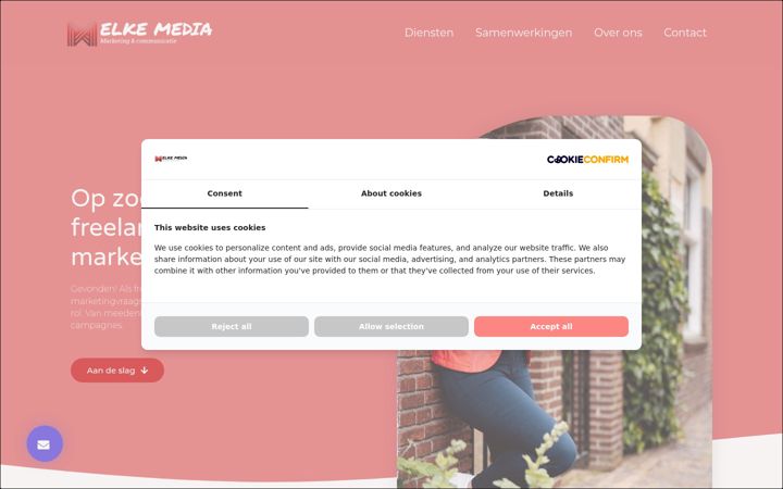 Snímek obrazovky elkemedia.nl