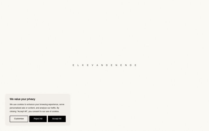 Screenshot of elkevandenende.com