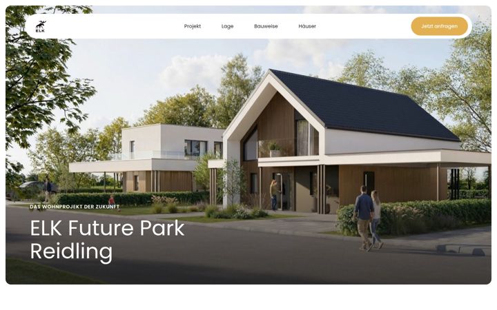 Screenshot von elkfuturepark.at