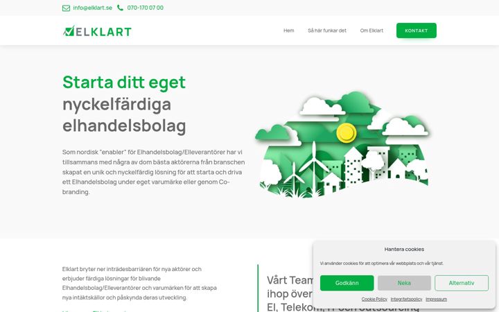 Ekraanipilt saidist elklart.se