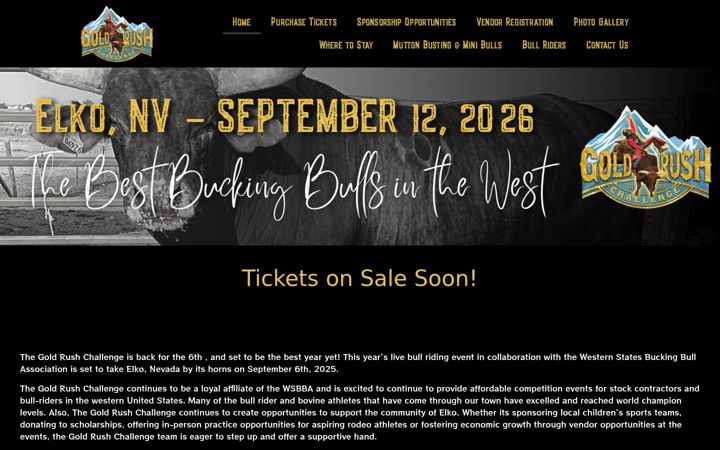 Screenshot of elkogoldrushchallenge.com
