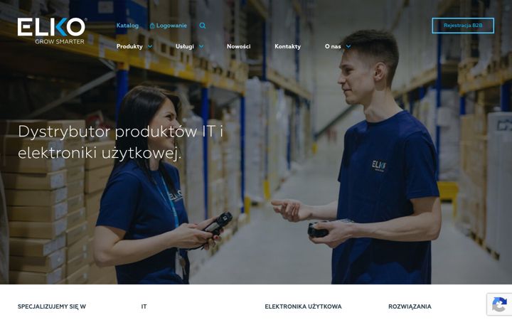 Snímek obrazovky elkogroup.pl