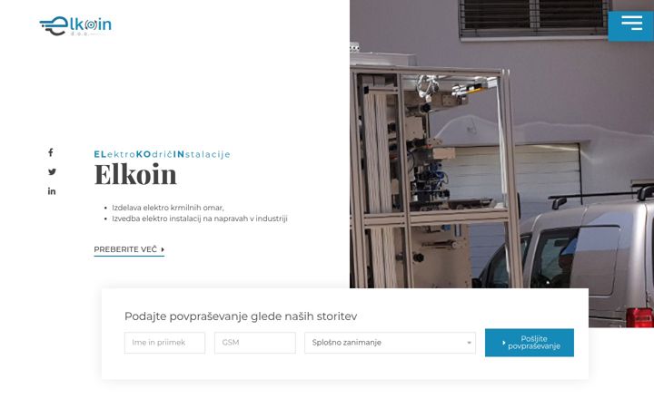 Screenshot of elkoin.si