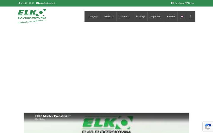 Zrzut ekranu elkomb.si