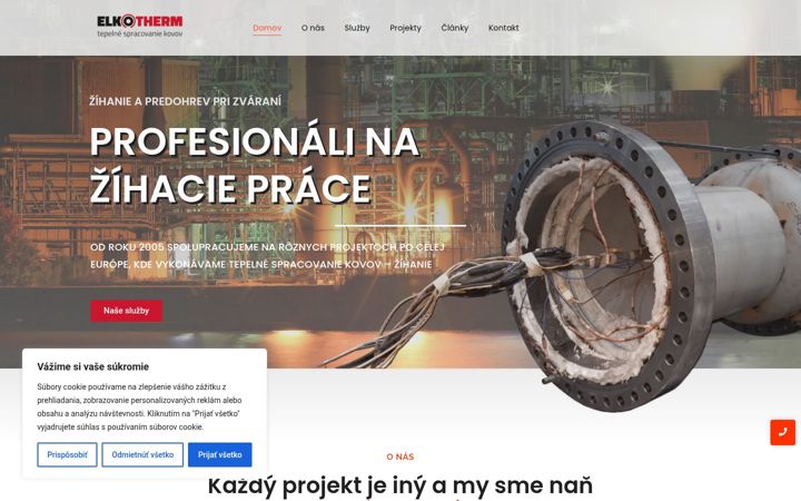 Screenshot of elkotherm.com