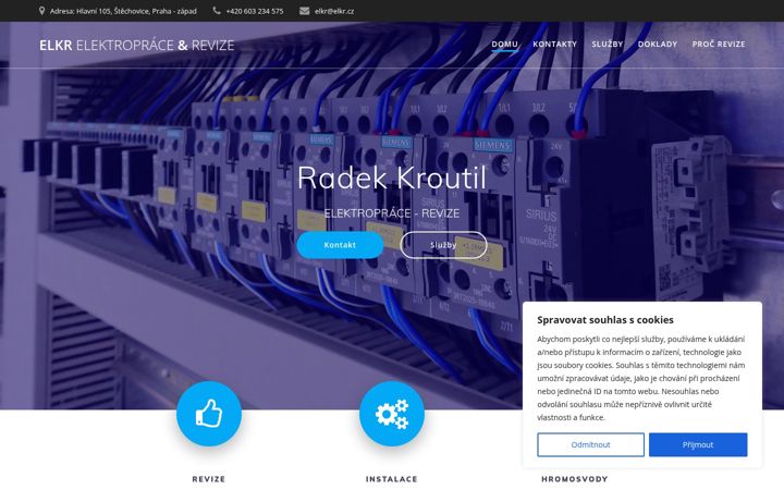 Screenshot von elkr.cz