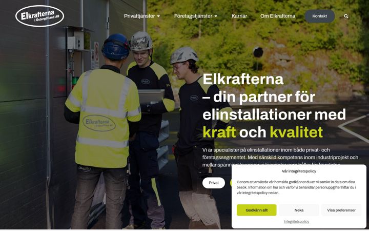 Ekraanipilt saidist elkrafterna.se