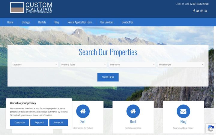 Captură de ecran a elkvalleylistings.ca