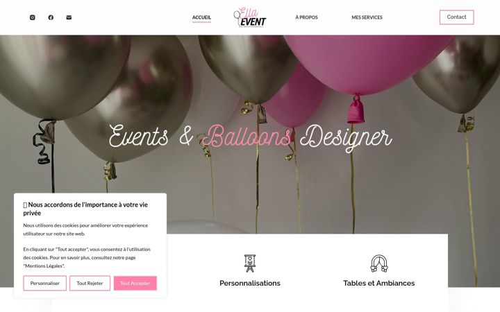 Screenshot of ella-event.com