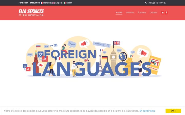 Screenshot of ella-services-traduction.com