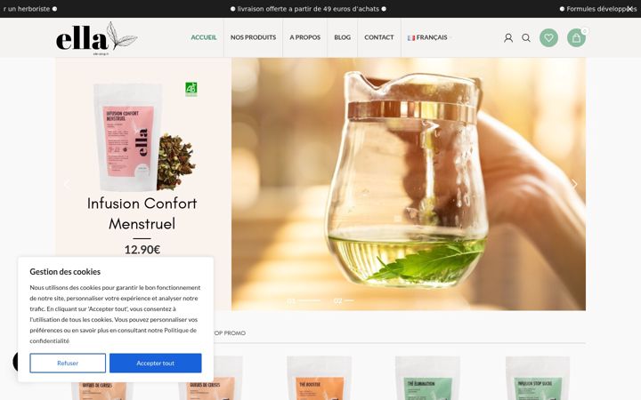 Screenshot ta' ella-shop.fr