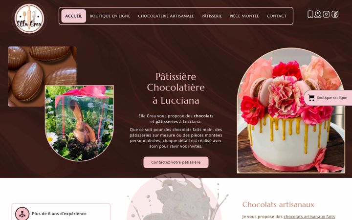 Screenshot ta' ellacrea-corse.fr