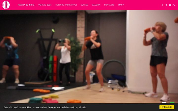 Screenshot ta' ellafitnessclub.eu
