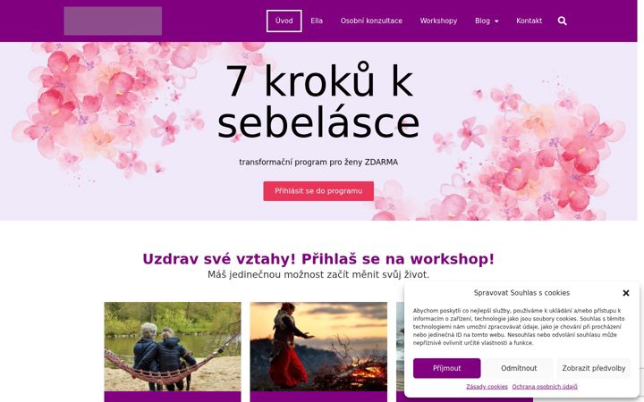 Screenshot von ellahruba.cz