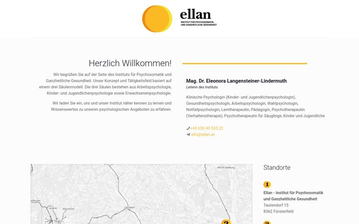 Screenshot von ellan.at