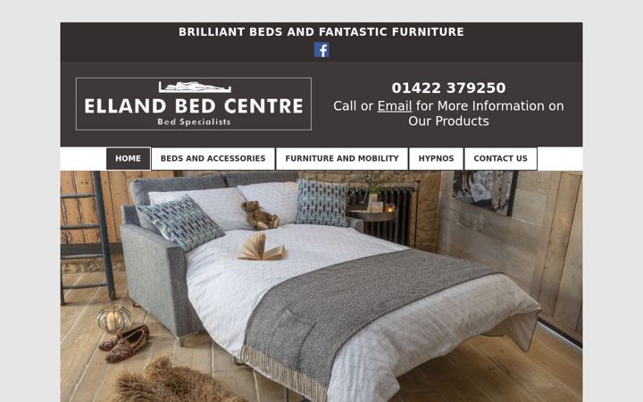 Screenshot of ellandbedcentre.co.uk