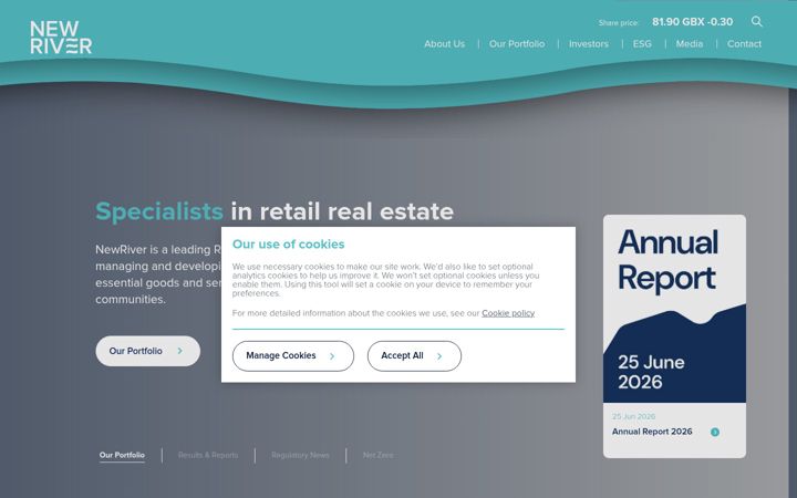 Screenshot of ellandi.com