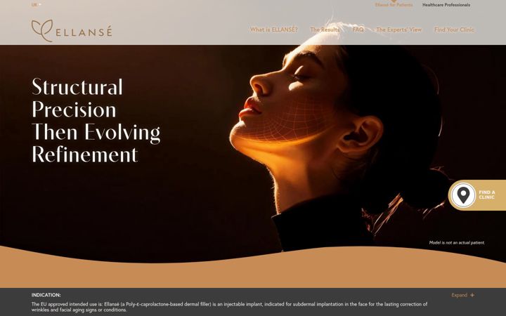 Screenshot of ellanse.com