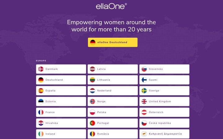 Screenshot of ellaone.com