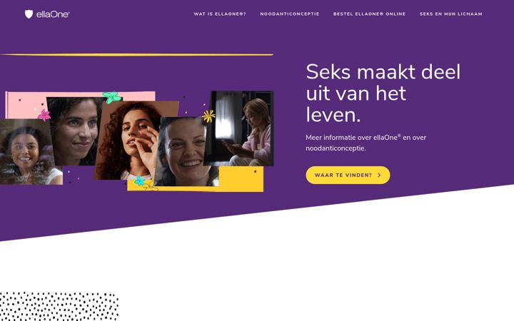 Snímek obrazovky ellaone.nl
