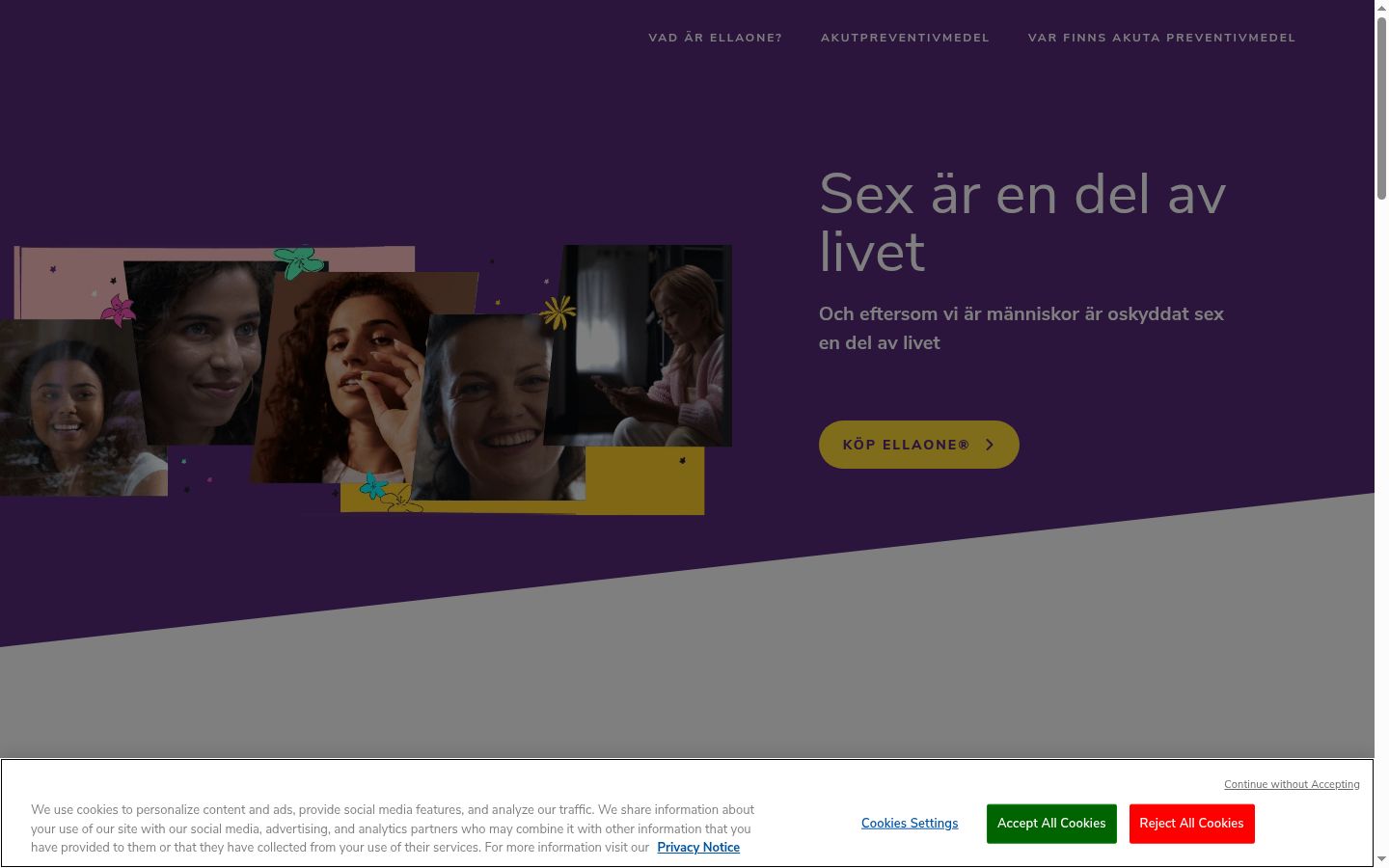 Ekraanipilt nõusolekubännerist, mida näidati enne mis tahes suhtlust