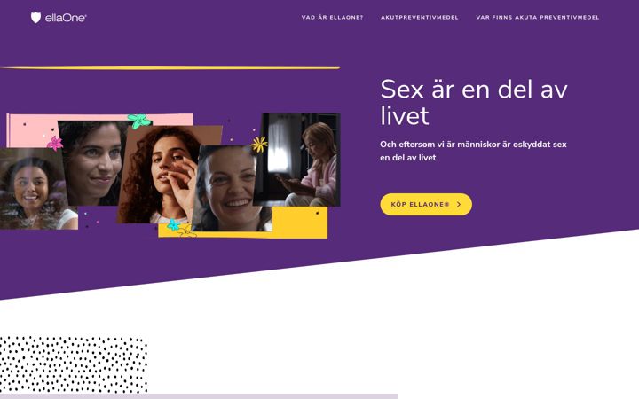 Skjermbilde av ellaone.se
