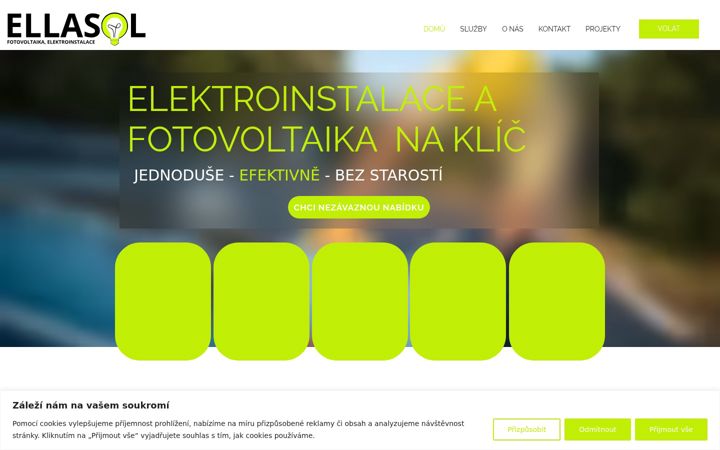 Screenshot von ellasol.cz