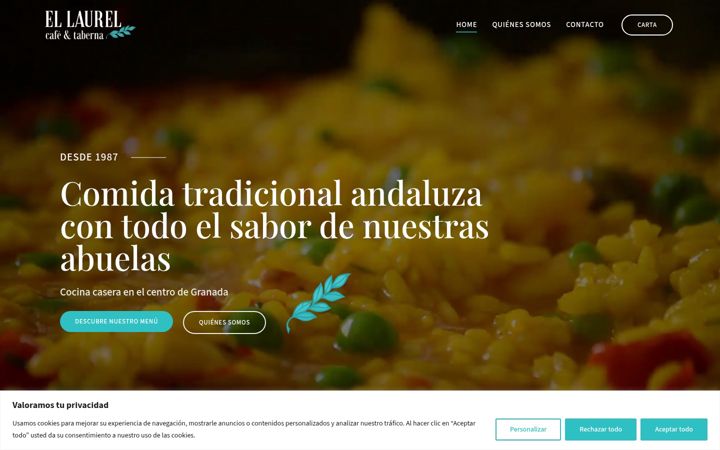 Screenshot of ellaurelcafe-taberna.com