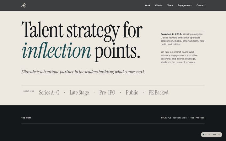 Screenshot of ellavate-inc.com