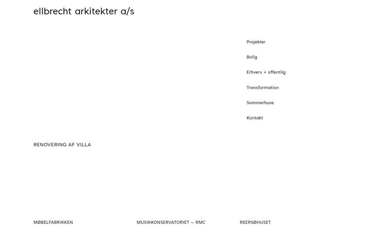 Screenshot van ellbrecht.dk