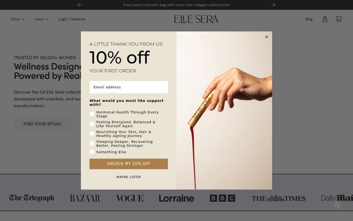 Screenshot of elle-sera.com