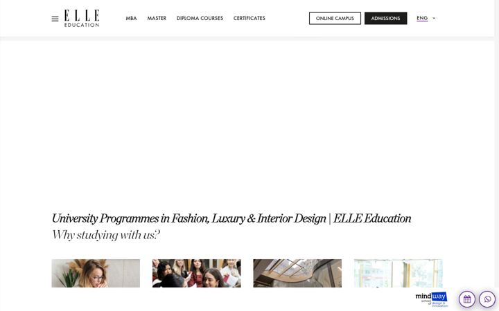 Screenshot of elle.education